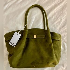 JW PEI Dark Olive Tote Bag
